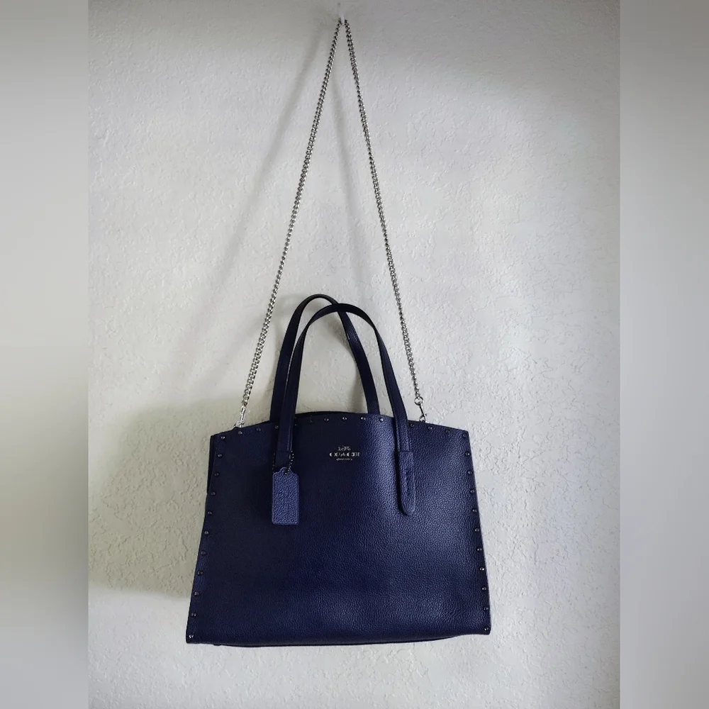 Coach Charlie Carryall With Crystal Rivets - Picture 2 of 16